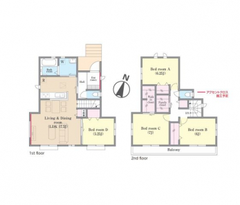 �Ԏ��}�i�̂P�ˌ��j�@4LDK