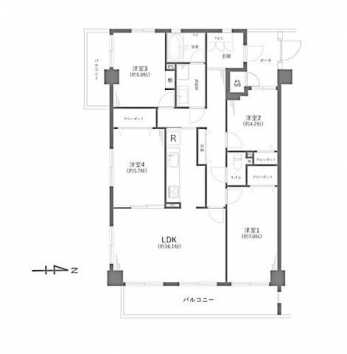 �Ԏ��}�i�̂P�}���V�����j�@4LDK