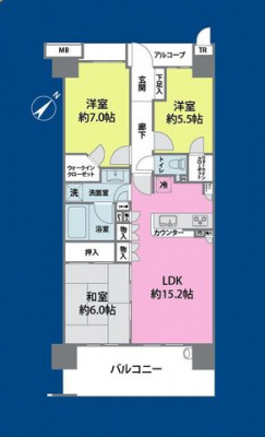 �Ԏ��}�i�̂P�}���V�����j�@3LDK