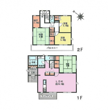 �Ԏ��}�i�̂P�ˌ��j�@4SLDK