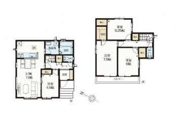 �Ԏ��}�i�̂P�ˌ��j�@4LDK