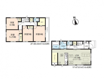 �Ԏ��}�i�̂P�ˌ��j�@4LDK