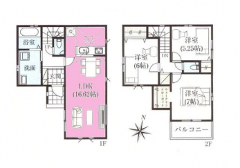 �Ԏ��}�i�̂P�ˌ��j�@3LDK