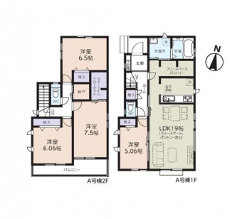 �Ԏ��}�i�̂P�ˌ��j�@4LDK