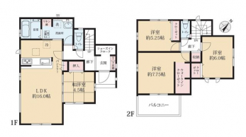 �Ԏ��}�i�̂P�ˌ��j�@4LDK