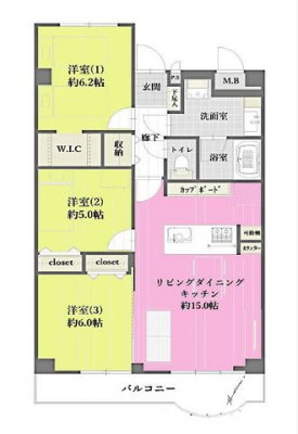 �Ԏ��}�i�̂P�}���V�����j�@3LDK