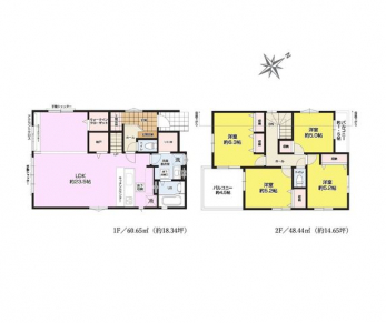 �Ԏ��}�i�̂P�ˌ��j�@4LDK