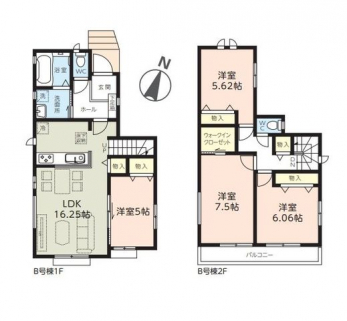 �Ԏ��}�i�̂P�ˌ��j�@4LDK