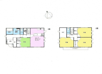 �Ԏ��}�i�̂P�ˌ��j�@�Ԏ�}�F4LDK