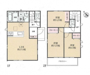 �Ԏ��}�i�̂P�ˌ��j�@3LDK