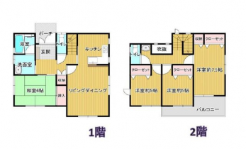 �Ԏ��}�i�̂P�ˌ��j�@4LDK