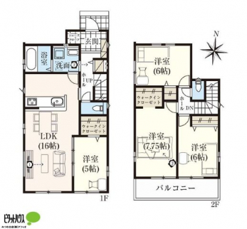 �Ԏ��}�i�̂P�ˌ��j�@4LDK