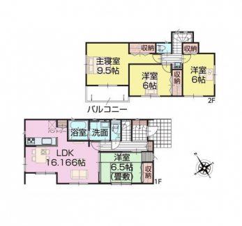 �Ԏ��}�i�̂P�ˌ��j�@4LDK