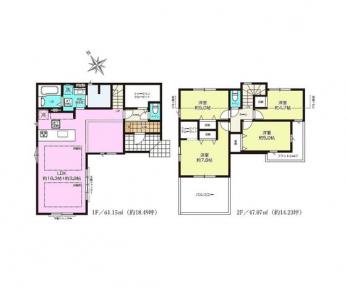 �Ԏ��}�i�̂P�ˌ��j�@4LDK�{2WIC