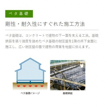 ���̑��@�x�^��b�����E�ϋv���ɗD�ꂽ�{�H���@�B��b�S�؂𒣂苭�x�����߂��x�^��b�̑ψ��Ղ�1�K�̏����S�ʂɎ{�H���A�L���ψ��Ղ̖ʂŌ����̉׏d��n�Ղɓ`���܂��B