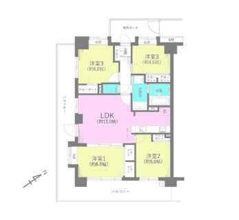 �Ԏ��}�i�̂P�}���V�����j�@4LDK