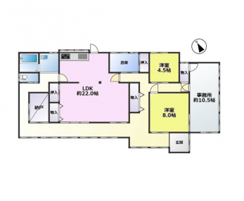 �Ԏ��}�i�̂P�ˌ��j�@2SLDK�{���ց{������