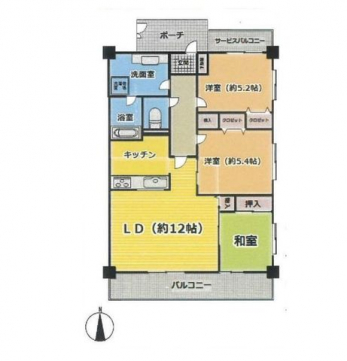 �Ԏ��}�i�̂P�}���V�����j�@3LDK