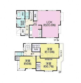 �Ԏ��}�i�̂P�ˌ��j�@3LDK+���������[