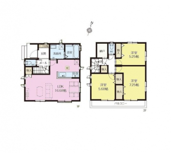 �Ԏ��}�i�̂P�ˌ��j�@3LDK