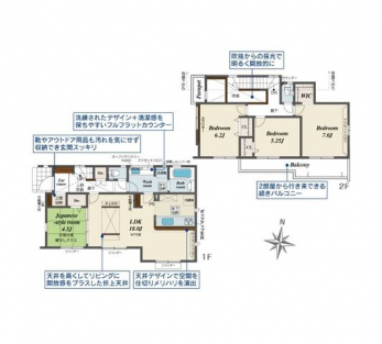 �Ԏ��}�i�̂P�ˌ��j�@4LDK�{WIC