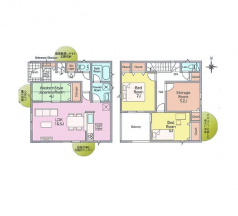 �Ԏ��}�i�̂P�ˌ��j�@3SLDK