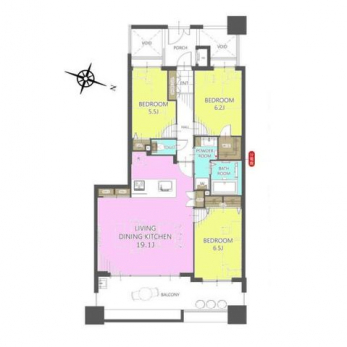 �Ԏ��}�i�̂P�}���V�����j�@3LDK