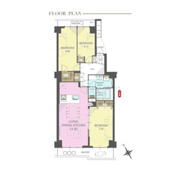 �Ԏ��}�i�̂P�}���V�����j�@3LDK+WIC