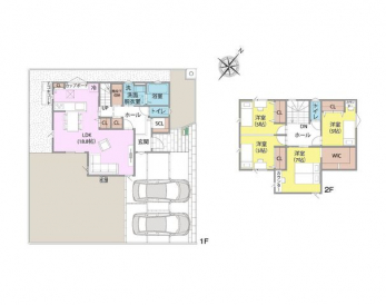 �Ԏ��}�i�̂P�ˌ��j�@3LDK