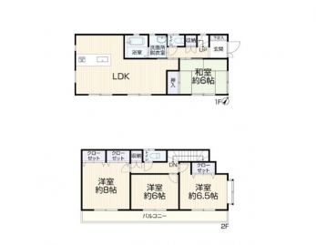 �Ԏ��}�i�̂P�ˌ��j�@4LDK