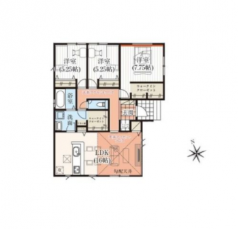 �Ԏ��}�i�̂P�ˌ��j�@3LDK