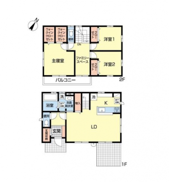 �Ԏ��}�i�̂P�ˌ��j�@3LDK