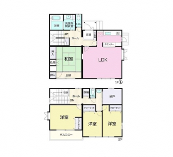 �Ԏ��}�i�̂P�ˌ��j�@4SLDK