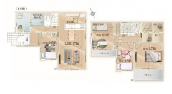 �Ԏ��}�i�̂P�ˌ��j�@4LDK