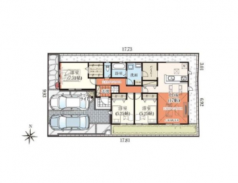 �Ԏ��}�i�̂P�ˌ��j�@3LDK