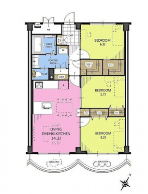 �Ԏ��}�i�̂P�}���V�����j�@3LDK