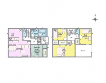 �Ԏ��}�i�̂P�ˌ��j�@4LDK