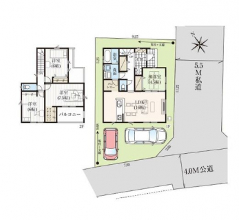 �Ԏ��}�i�̂P�ˌ��j�@4LDK