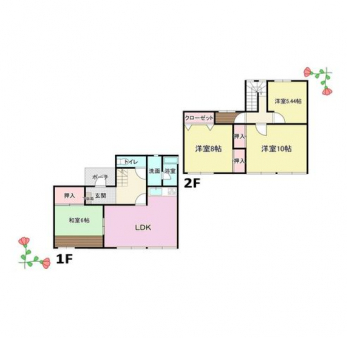 �Ԏ��}�i�̂P�ˌ��j�@4LDK