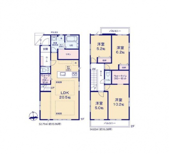 �Ԏ��}�i�̂P�ˌ��j�@4LDK