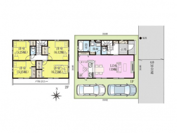 �Ԏ��}�i�̂P�ˌ��j�@4LDK