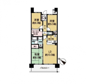 �Ԏ��}�i�̂P�}���V�����j�@3LDK�{WIC