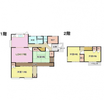 �Ԏ��}�i�̂P�ˌ��j�@4SLDK