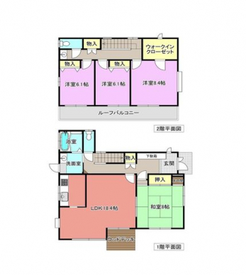 �Ԏ��}�i�̂P�ˌ��j�@4LDK