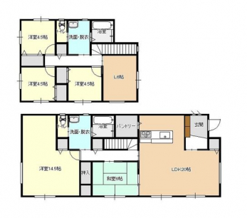 �Ԏ��}�i�̂P�ˌ��j�@5LLDK