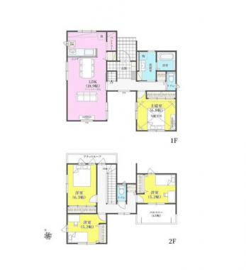 �Ԏ��}�i�̂P�ˌ��j�@4LDK�{�p���g���[�{�z�[�����[�{���l���Ɂ{���r���O���[