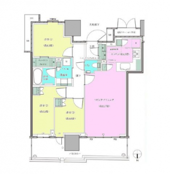 �Ԏ��}�i�̂P�}���V�����j�@3LDK�{WIC