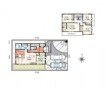 �Ԏ��}�i�̂P�ˌ��j�@5LDK