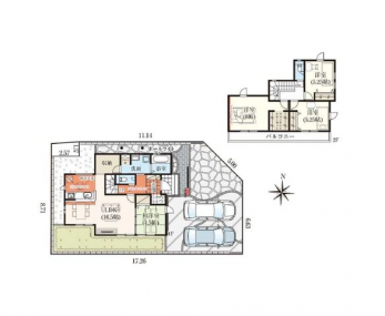 �Ԏ��}�i�̂P�ˌ��j�@4LDK