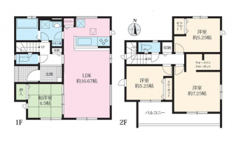 �Ԏ��}�i�̂P�ˌ��j�@4LDK